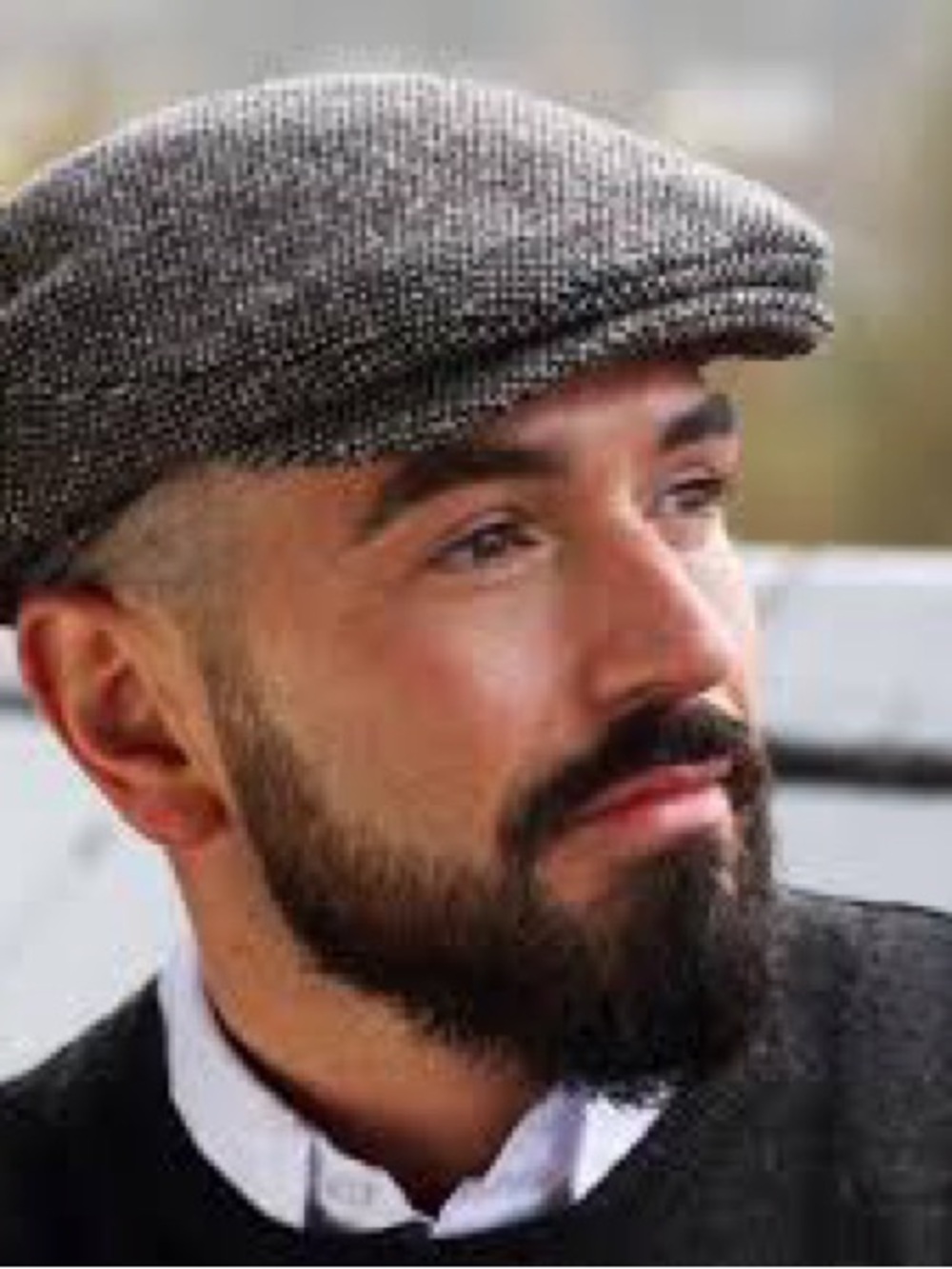 Vintage Jonathan Richard Irish Gray Tweed Flat Cap - Men's newsboy Hat